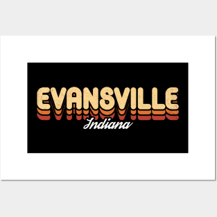 Retro Evansville Indiana Posters and Art
